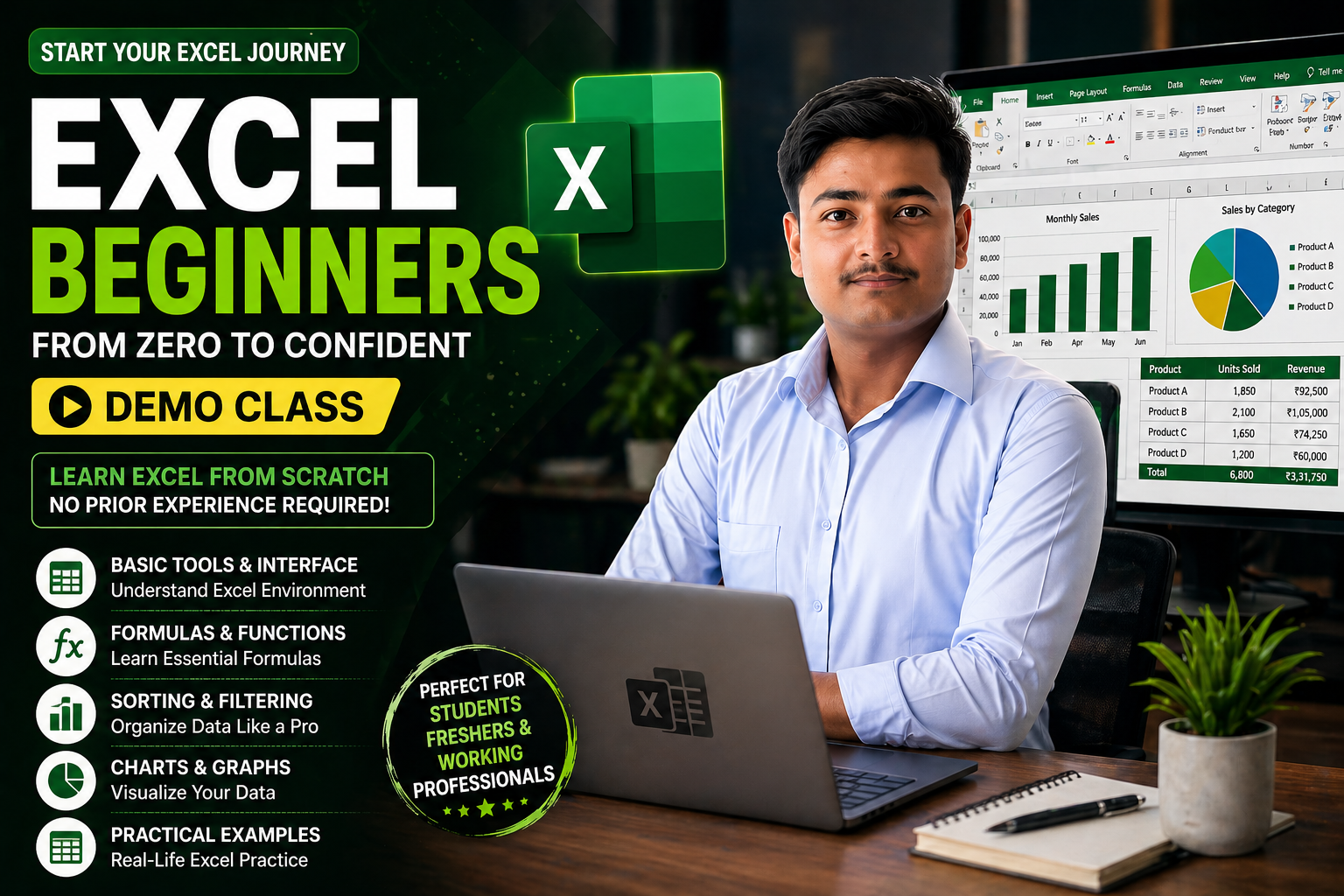 Excel Beginner to Advanced Course